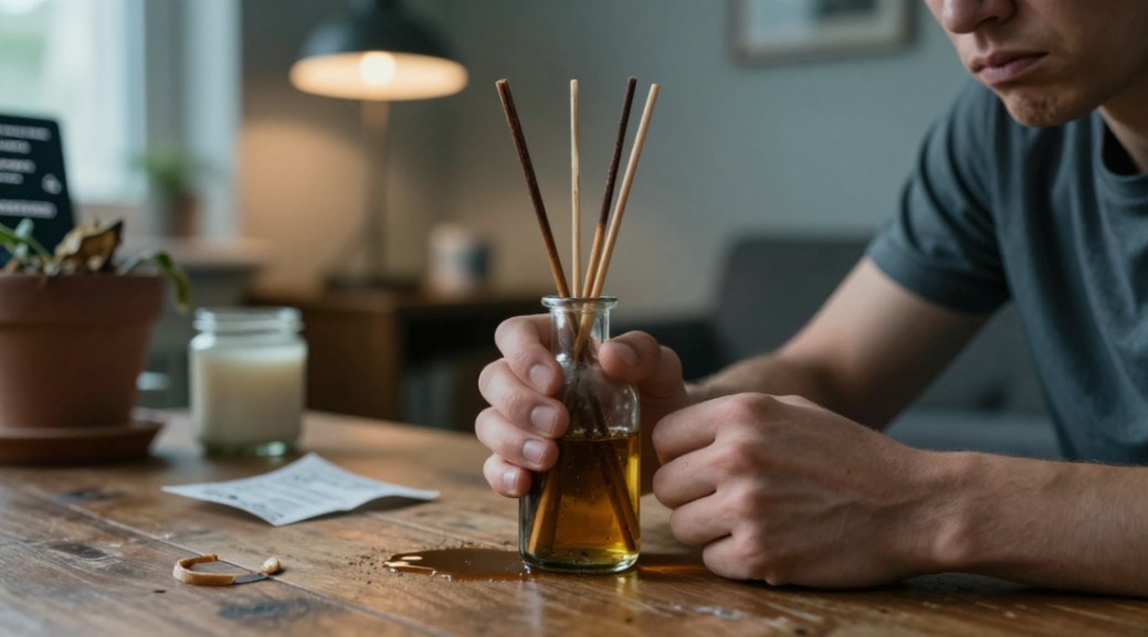 The frustrating reality of a failed reed diffuser.