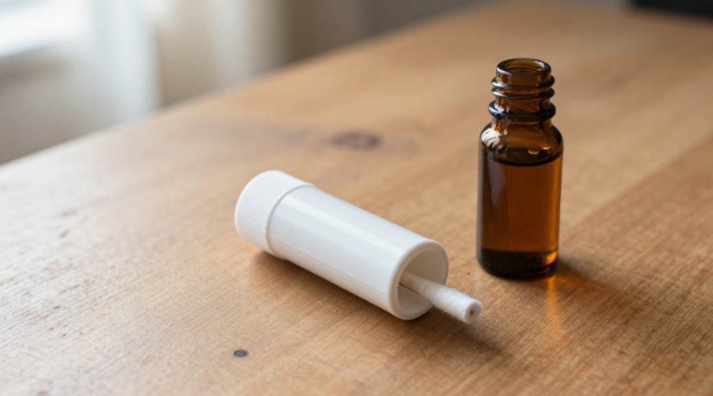 Simple tools are enough: ए $2 inhaler and a $15 bottle of lavender.